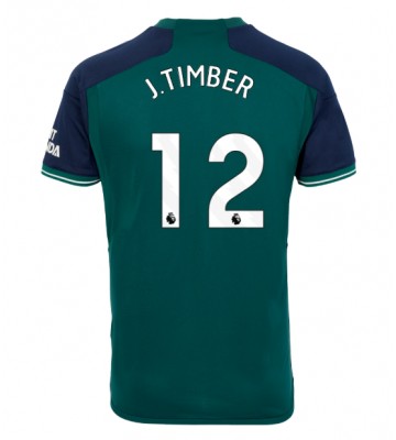 Arsenal Jurrien Timber #12 Tredje trøje 2023-24 Kort ærmer